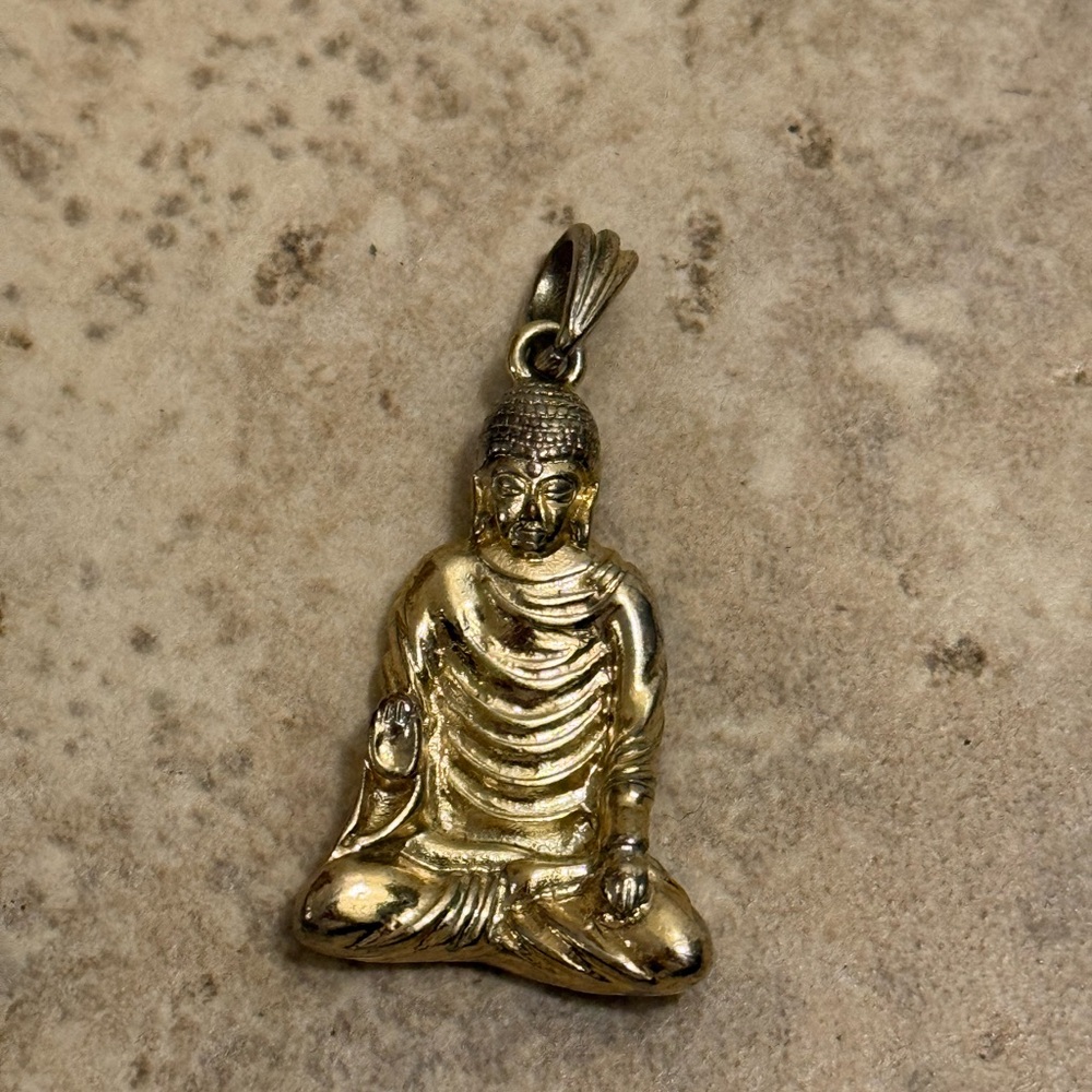 Gold Buddha Pendant Necklace